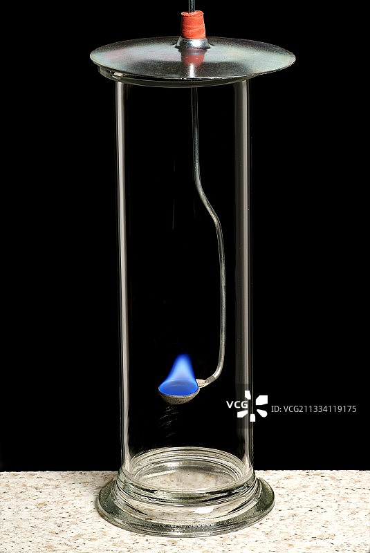 硫在氧气中燃烧图片素材