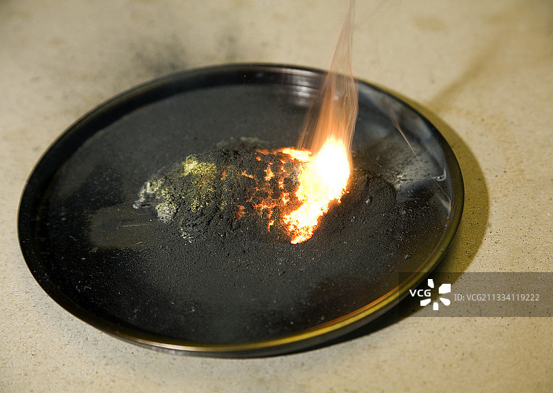 氧化铜和锌的反应图片素材