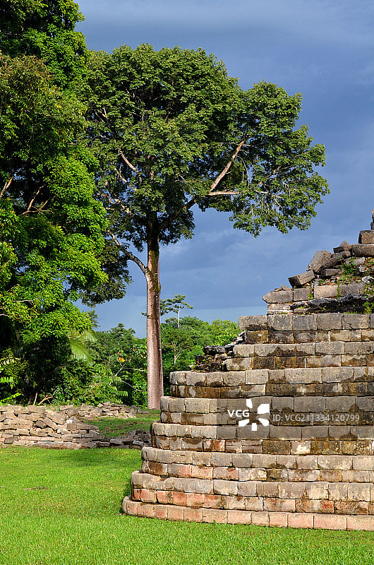 卢班屯玛雅古城遗址，位于伯利兹托莱多图片素材