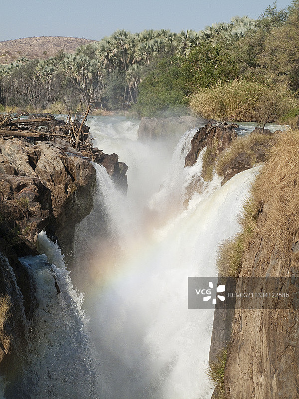 纳米比亚埃普帕瀑布：库内内河图片素材