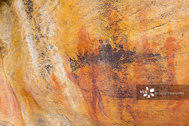 西维尔布希曼岩石艺术之路，西德堡山脉，南非图片素材