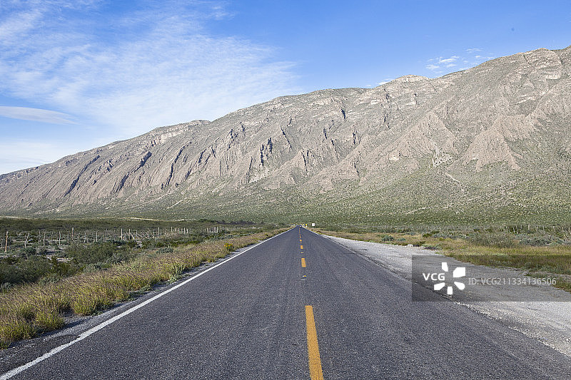 墨西哥奇瓦瓦沙漠公路图片素材