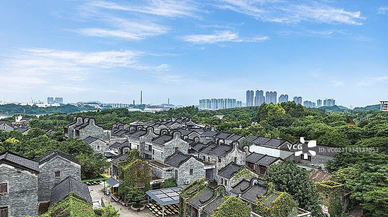 广州岭南印象园建筑图片素材