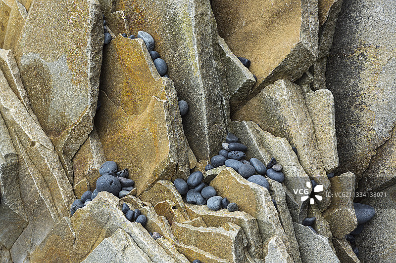 雷尼斯德兰格维克冰岛的卵石和岩石图片素材