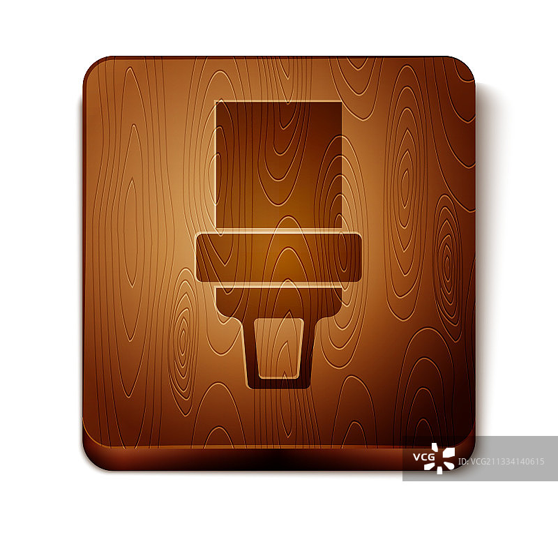 棕色安全带图标（白色背景）图片素材