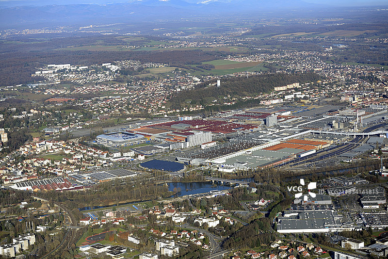 法国标致索肖-蒙贝利亚尔工业区图片素材