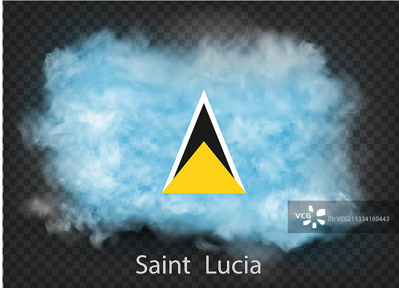 旗帜烟雾和云彩背景图片素材