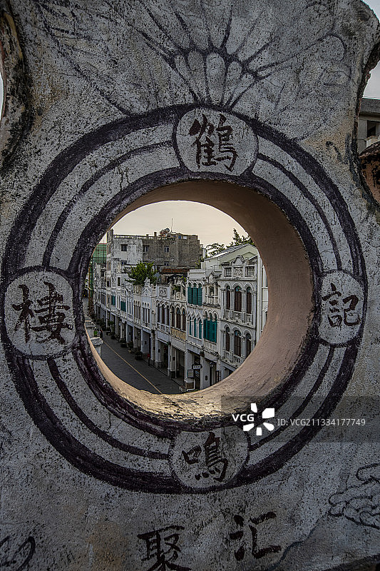 海南海口骑楼古迹图片素材