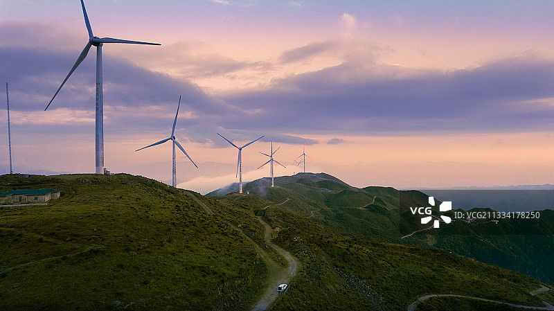 于都屏山牧场图片素材