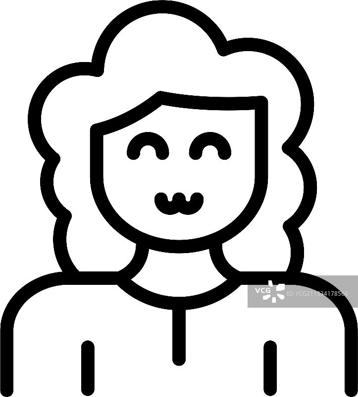 母亲图标轮廓样式图片素材