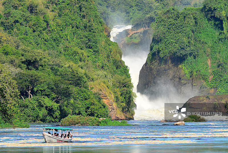 尼罗河的狭窄通道图片素材