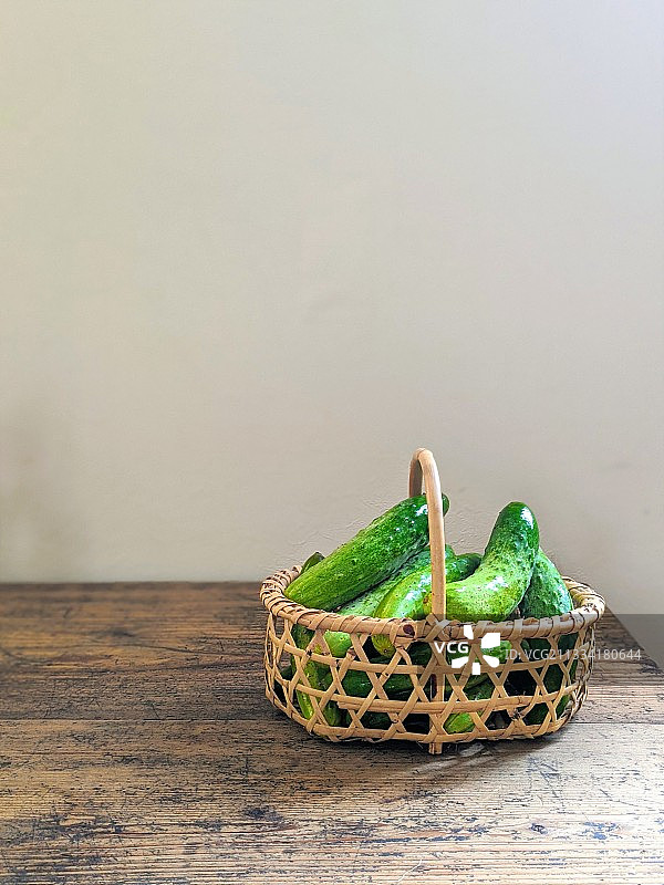 殿之岛黄瓜，日本蔬菜。图片素材