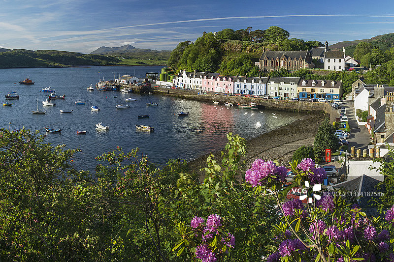 波特里港：苏格兰斯凯岛和赫布里底群岛图片素材