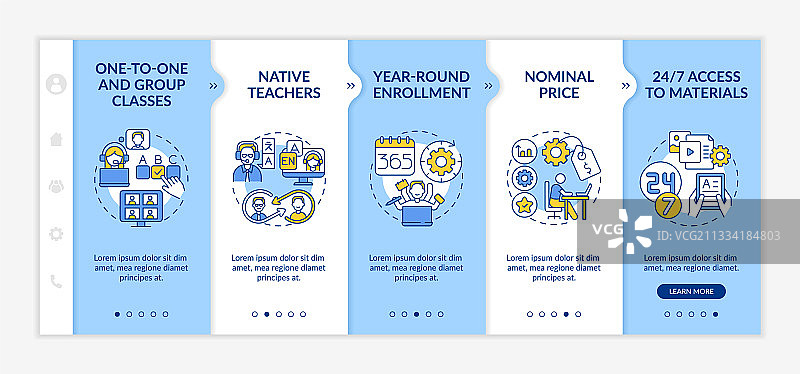 在线外语课程引导图片素材