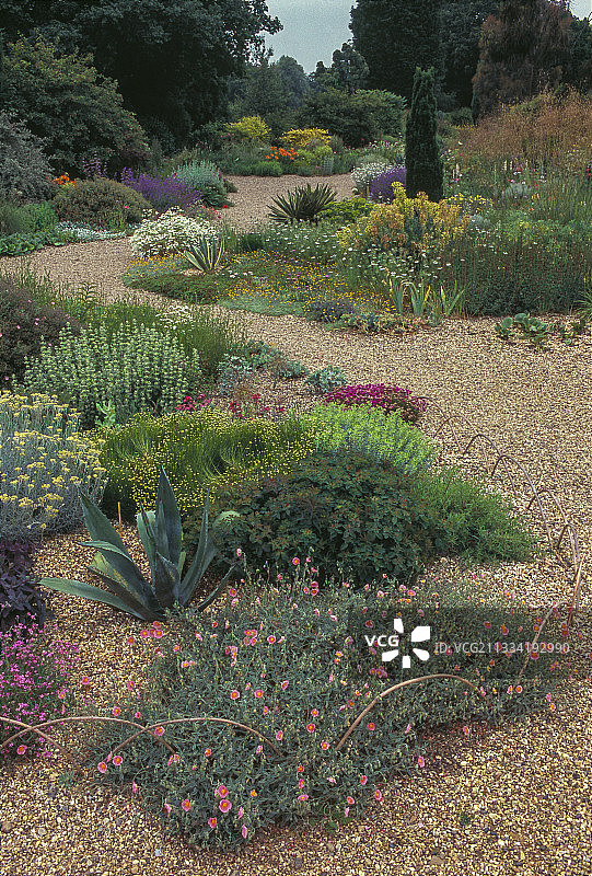 英国埃塞克斯科尔切斯特贝丝查托花园图片素材