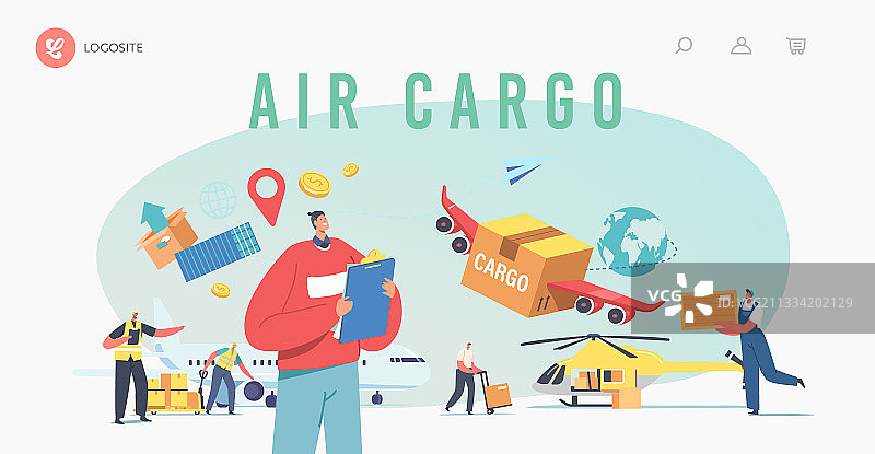 航空货运飞机物流图片素材