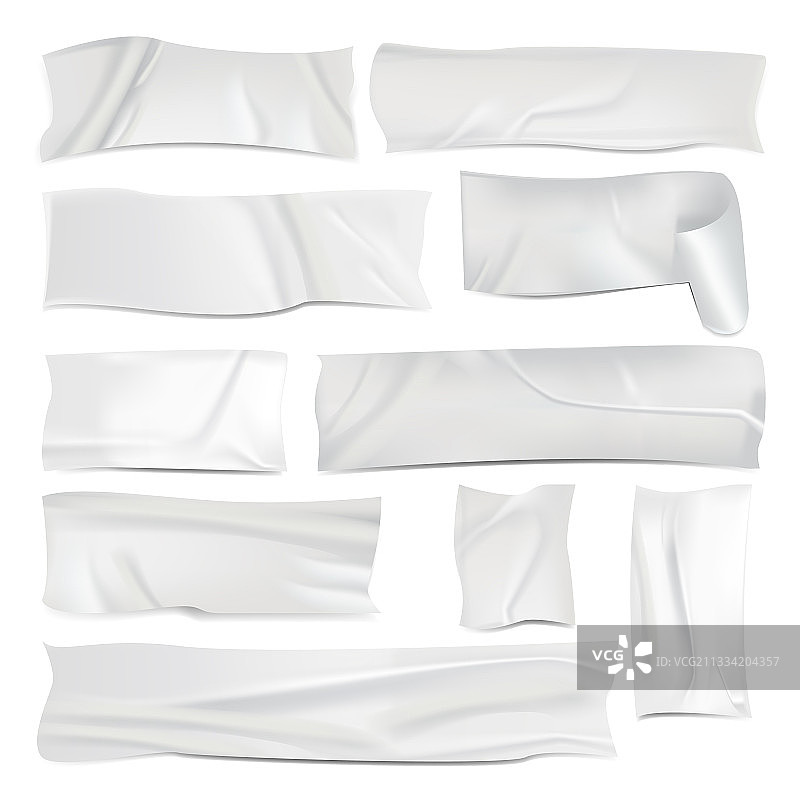 逼真细节3D胶带套装图片素材