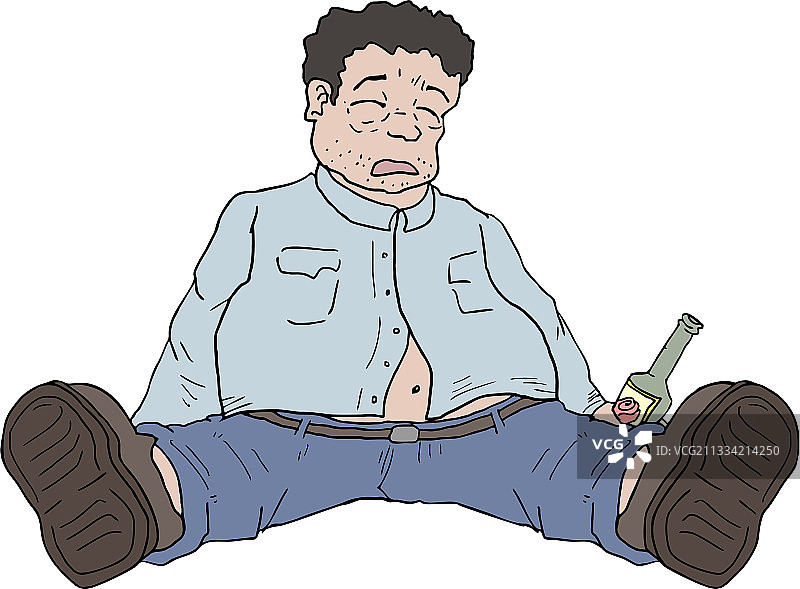 醉酒的男人图片素材