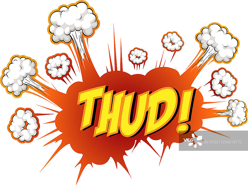 带有砰砰声的漫画对话气泡图片素材