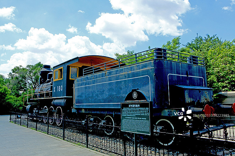 辽宁沈阳百年蒸汽机车图片素材