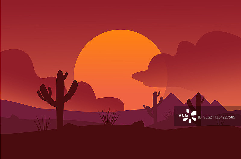 沙漠景观背景图片素材