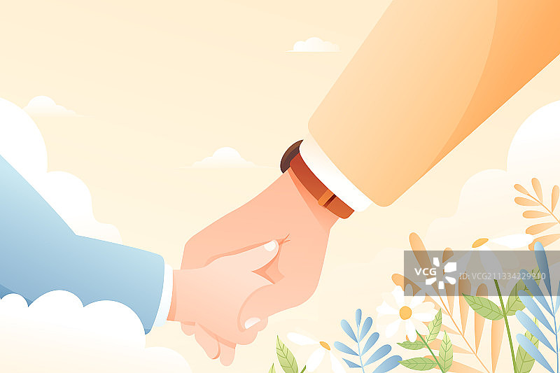 卡通夏季夏天父亲节亲子奶爸儿童家人家庭出游电商促销矢量插画图片素材