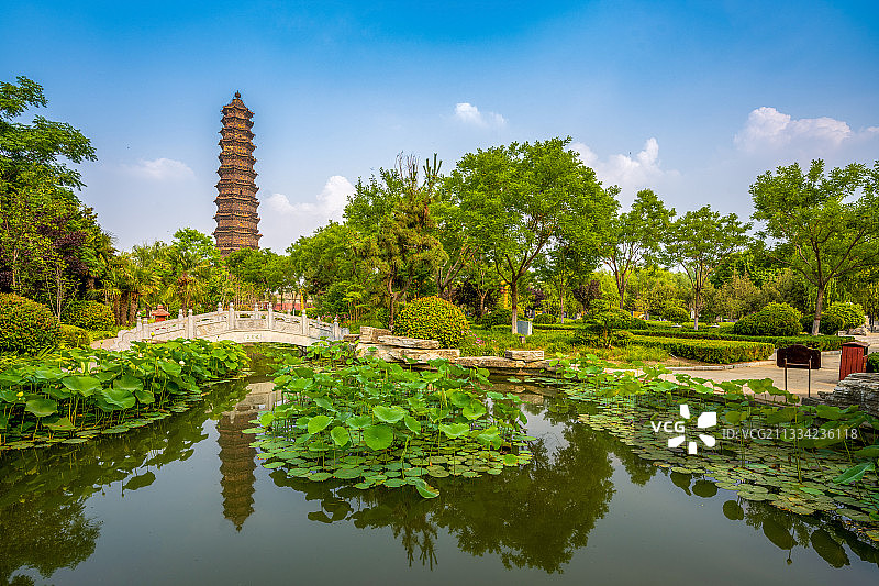中国河南开封铁塔公园图片素材