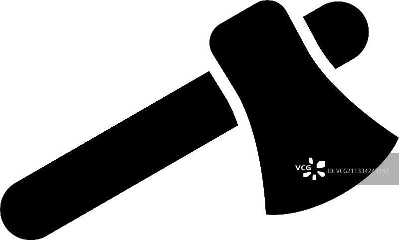 斧头图标或标志，独立符号图片素材