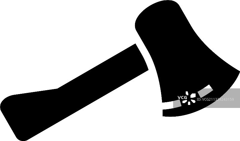 斧头图标或标志，独立符号图片素材