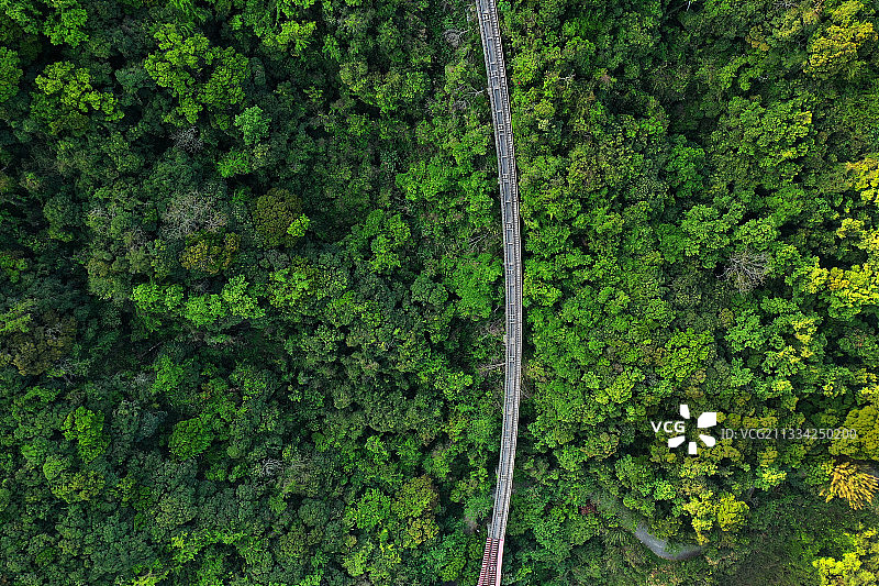 广东省深圳市盐田区东部华侨城大峡谷航拍图片素材