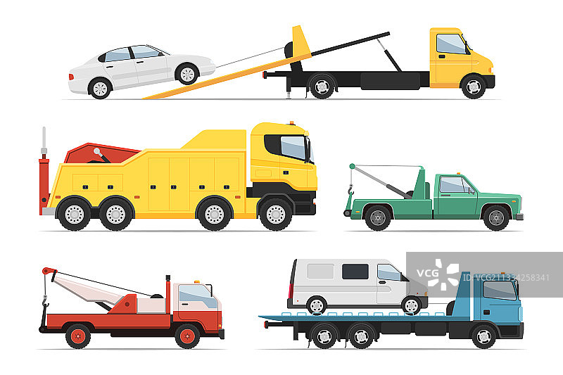 帮助卡车救援货运拖车图片素材