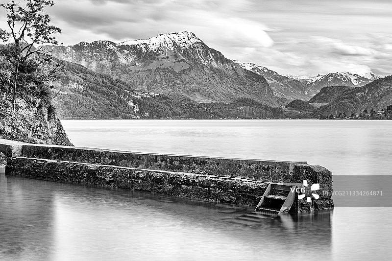 瑞士卢塞恩：湖光山色美景图片素材