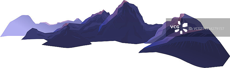 阳光反射在山脉上的设计图片素材