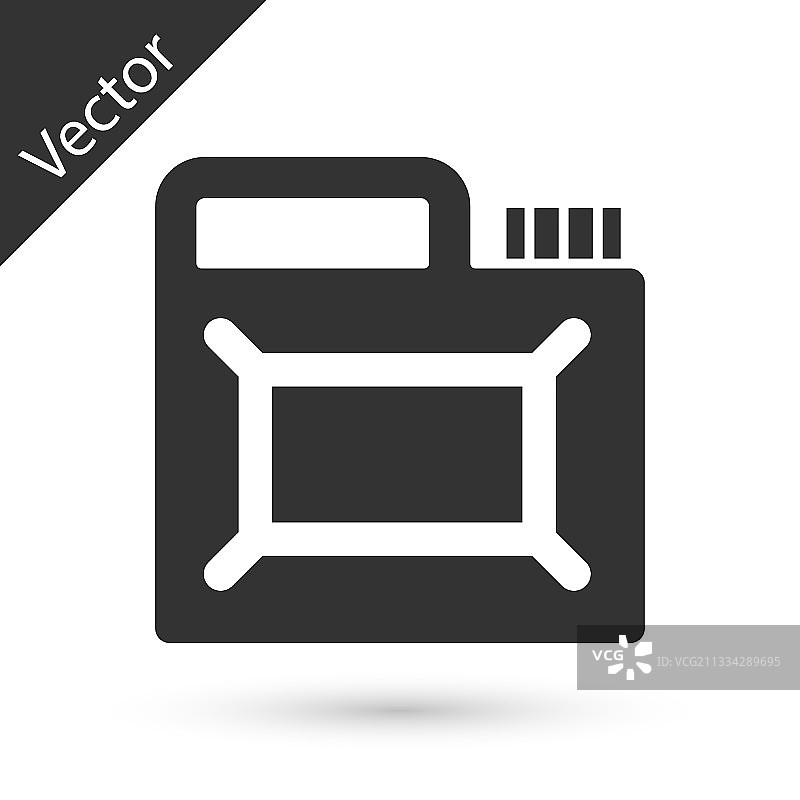 孤立的马达机油灰色罐图片素材