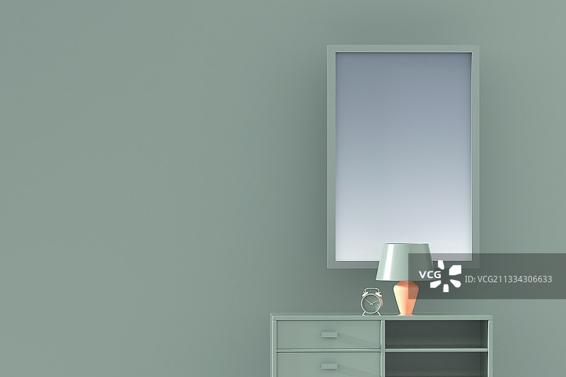 3D渲染简约室内家居场景图片素材