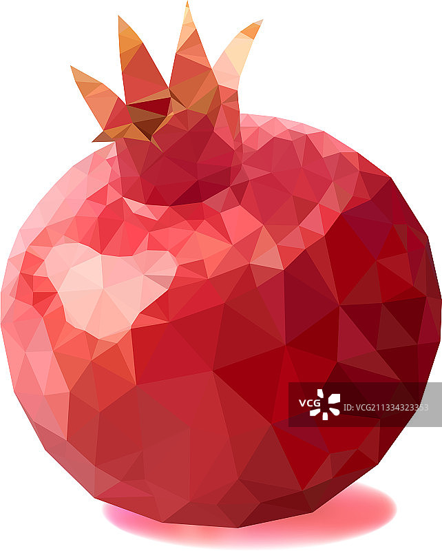 多边形几何石榴石图片素材