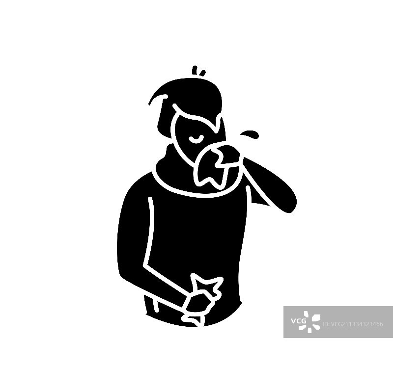 流鼻涕字形图标图片素材