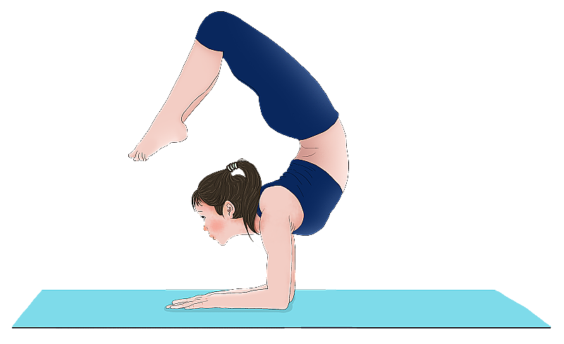 做瑜珈的女人图片素材