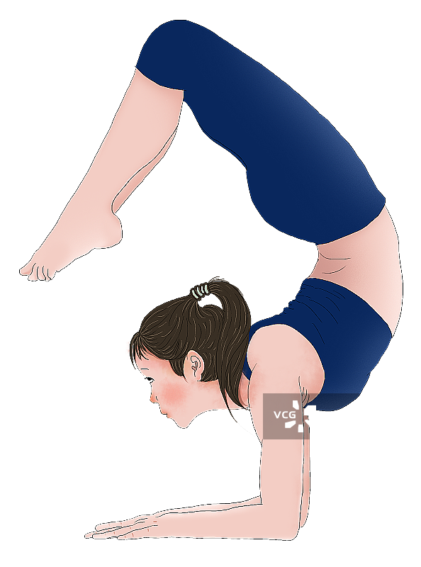 做瑜珈的女人图片素材