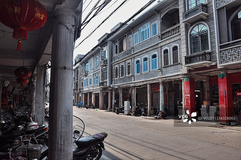漳州诏安中山路骑楼图片素材