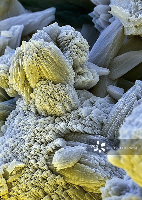 水垢，扫描电子显微镜图像图片素材