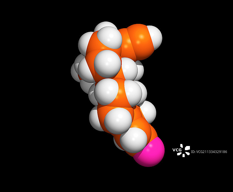炔诺酮激素分子图片素材