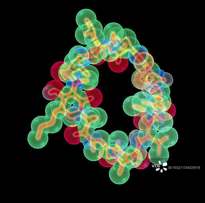 环孢素药物分子图片素材