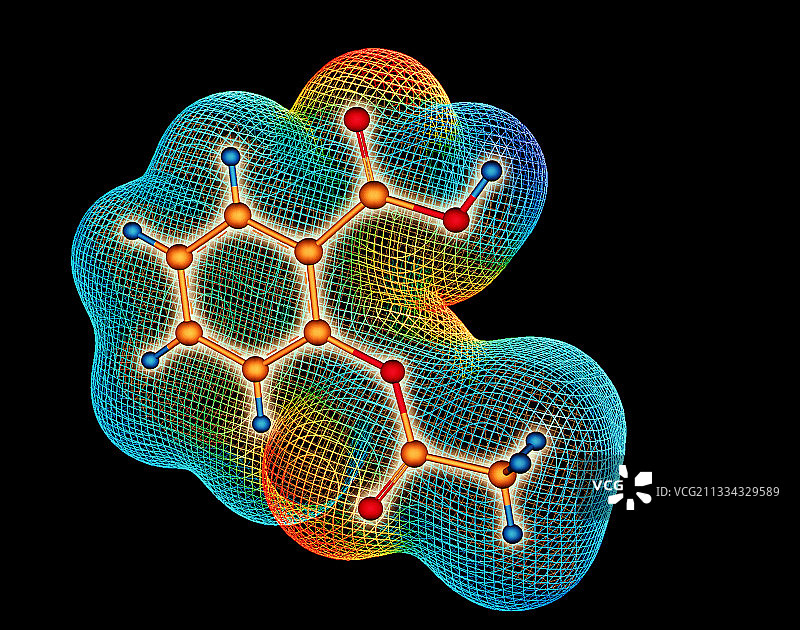 阿司匹林分子图片素材