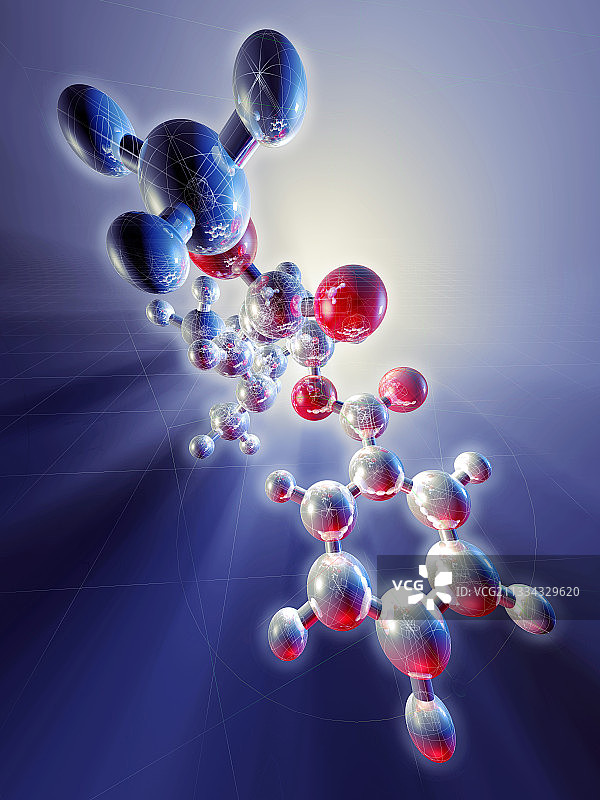 可卡因分子图片素材