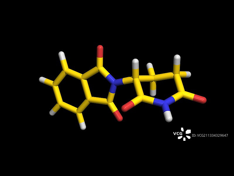 沙利度胺药物分子图片素材