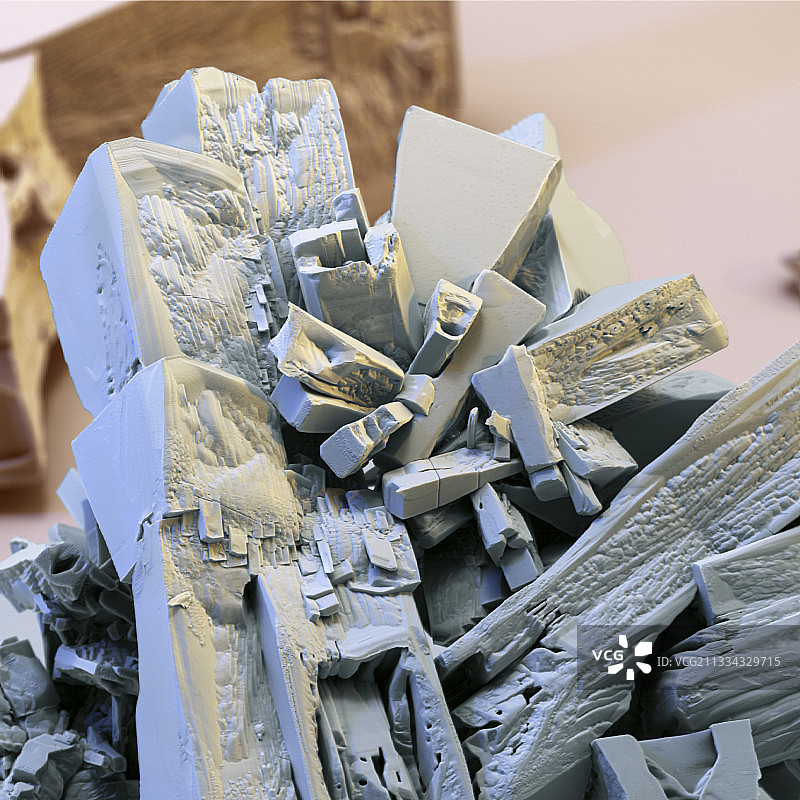 烟酸晶体扫描电镜图图片素材