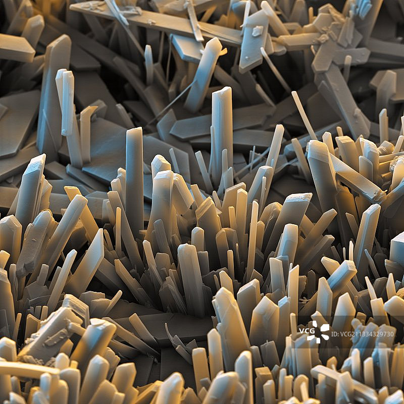 烟酰胺晶体扫描电镜图图片素材