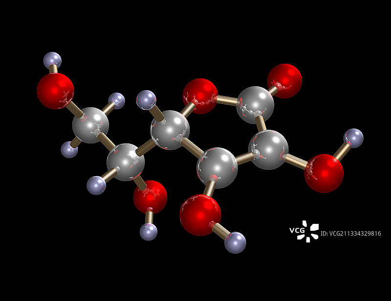 维生素C分子图片素材