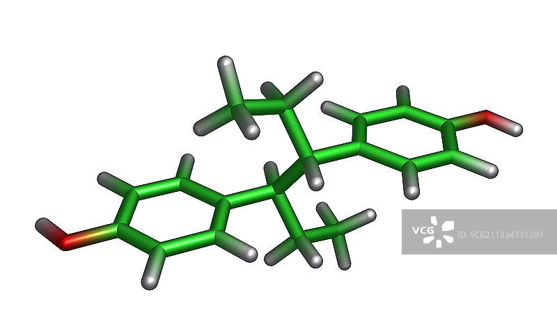 己烯雌酚药物分子图片素材